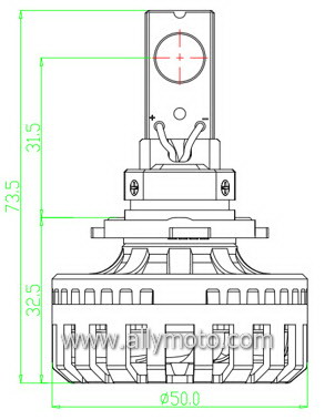 32W LED Headlight A232 H7